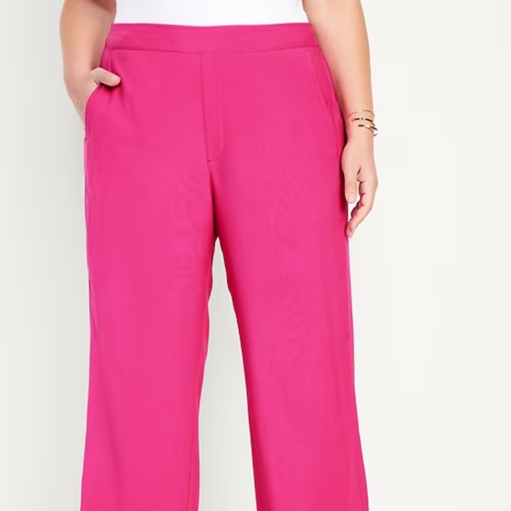 NWT Old Navy Hot Pink Pants M Tall